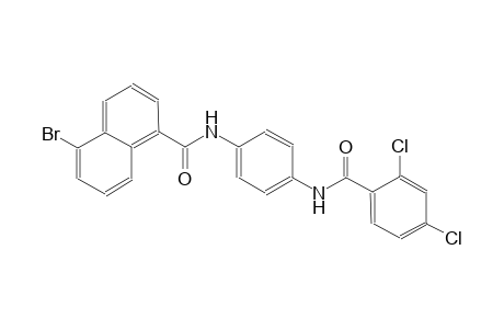 5-bromo-N-{4-[(2,4-dichlorobenzoyl)amino]phenyl}-1-naphthamide