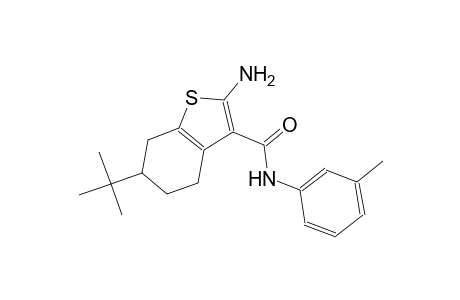 2-amino-6-tert-butyl-N-(3-methylphenyl)-4,5,6,7-tetrahydro-1-benzothiophene-3-carboxamide