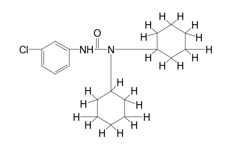 3-(m-chlorophenyl)-1,1-dicyclohexylurea