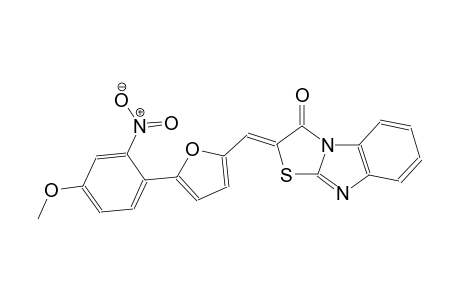 (2Z)-2-{[5-(4-methoxy-2-nitrophenyl)-2-furyl]methylene}[1,3]thiazolo[3,2-a]benzimidazol-3(2H)-one