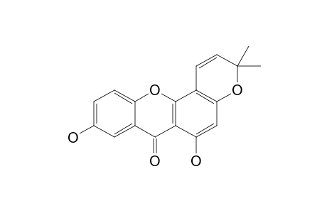 1,7-DIHYDROXY-6',6'-DIMETHYLPYRANO-(2',3':3,4)-XANTHONE;NIGROLINEAXANTHONE-F