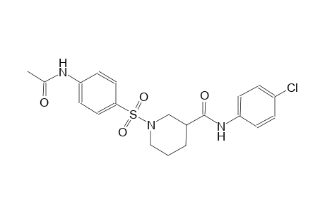 3-piperidinecarboxamide, 1-[[4-(acetylamino)phenyl]sulfonyl]-N-(4-chlorophenyl)-