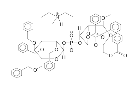 METHYL 2,4,6-TRI-O-BENZOYL-3-O-(2,3,4,6-TETRA-O-BENZYL-ALPHA-D-MANNOPYRANOSYLPHOSPHORYL)-ALPHA-D-MANNOPYRANOSIDE, TRIETHYLAMMONIUM SALT