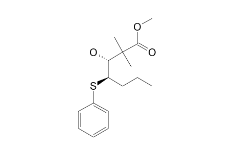 2,2,5-TRIMETHYL-3-HYDROXY-4-(PHENYLTHIO)-HEXANOIC-ACID-METHYLESTER,ISOMER-#A