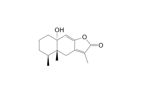 TSOONGIANOLIDE-A;(4A-R,5S,8A-R)-4A,5,6,7,8,8A-HEXAHYDRO-8A-HYDROXY-3,4A,5-TRIMETHYL-NAPHTHO-[2,3-B]-FURAN-2-(4H)-ONE