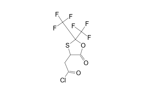 [2,2-BIS-(TRIFLUOROMETHYL)-5-OXO-1,3-PXATHIOLAN-4-YL]-ACETYL-CHLORIDE