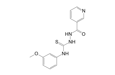 4-(m-methoxyphenyl)-1-nicotinoyl-3-thiosemicarbazide