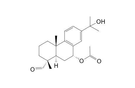 7.alpha.-Acetoxy-15-hydroxyabieta-8,11,13-trien-18-al