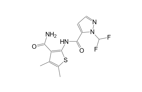 N-[3-(aminocarbonyl)-4,5-dimethyl-2-thienyl]-1-(difluoromethyl)-1H-pyrazole-5-carboxamide