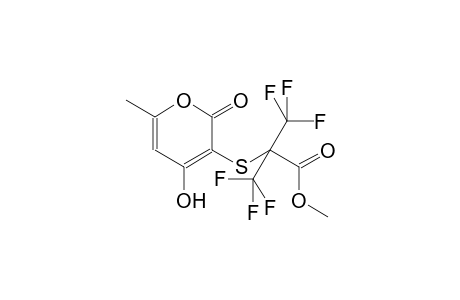 3,3,3-Trifluoro-2-(4-hydroxy-6-methyl-2-oxo-2H-pyran-3-ylsulfanyl)-2-trifluoromethyl-propionic acid methyl ester