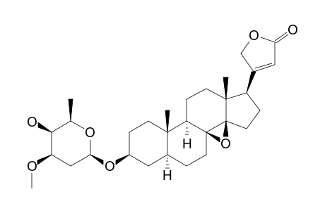 5-ALPHA-ADYNERIN-DIGINOSID;3-BETA-HYDROXY-8,14-BETA-EPOXY-5-ALPHA-CARD-20(22)-ENOLIDE-3-O-BETA-D-DIGINOSIDE