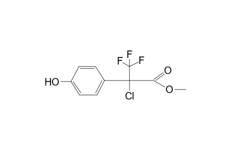 2-Chloropropionic acid, 3,3,3-trifluoro-2-(4-hydroxyphenyl)-, methyl ester