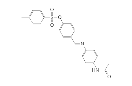 4-((E)-{[4-(acetylamino)phenyl]imino}methyl)phenyl 4-methylbenzenesulfonate