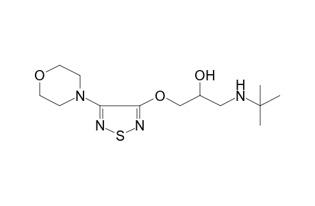 1-(tert-butylamino)-3-[(4-morpholin-4-yl-1,2,5-thiadiazol-3-yl)oxy]propan-2-ol