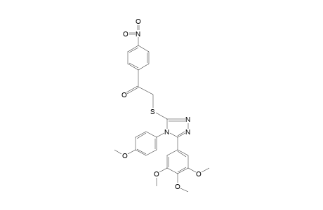 2-{[4-(p-methoxyphenyl)-5-(3,4,5-trimethoxyphenyl)-4H-1,2,4-triazol-3-yl]thio}-4'-nitroacetophenone