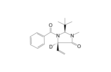 (2S,5R)-1-benzoyl-2-(t-butyl)-3-methyl-5-vinyl(5-deuterio)imidazolidin-4-one