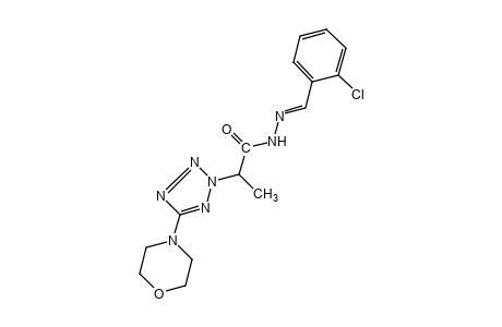 alpha-methyl-5-morpholino-2H-tetrazole-2-acetic acid, (o-chlorobenzylidene)hydrazide