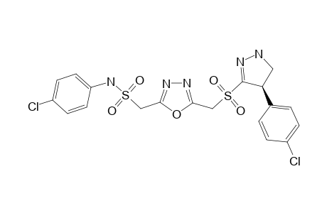 2-(PARA-CHLORO-PHENYLAMINOSULFONYLMETHYL)-5-(4'-PARA-CHLORO-PHENYL-4',5'-DIHYDRO-1'H-PYRAZOL-3'-YL-SULFONYL-METHYL)-1,3,4-OXADIAZOLE