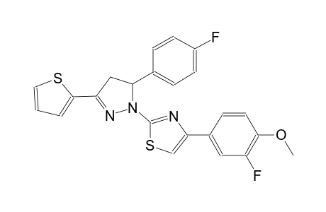 thiazole, 4-(3-fluoro-4-methoxyphenyl)-2-[5-(4-fluorophenyl)-4,5-dihydro-3-(2-thienyl)-1H-pyrazol-1-yl]-