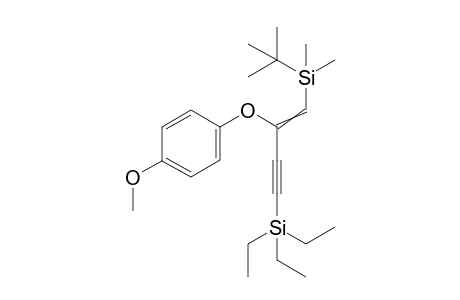 1-tert-Butyldimethylsilyl-2-(4-methoxyphenyloxy)-4-triethylsilylbut-1-en-3-yne