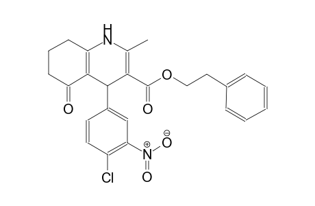 4-(4-Chloro-3-nitro-phenyl)-5-keto-2-methyl-4,6,7,8-tetrahydro-1H-quinoline-3-carboxylic acid phenethyl ester