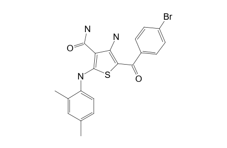 4-amino-5-(p-bromobenzoyl)-2-(2,4-xylidino)-3-thiophenecarboxamide