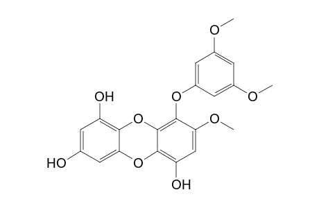 1-(3,5-Dimethoxyphenoxy)-2-Methoxy-4,7,9-trihydroxydibenzo-1,4-dioxin