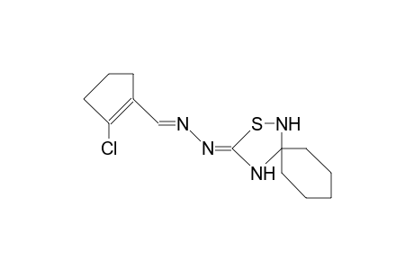 5-(2-CHLORCYCLOPENT-1-ENYL-METHYLENHYDRAZONO)-3,3-PENTAMETHYLEN-1,2,4-THIADIAZOLIDINE