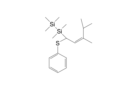 1,1,2,2,2-Pentamethyldisilane, 1-(1-phenylthio-3,4-dimethyl-2-pentenyl)-