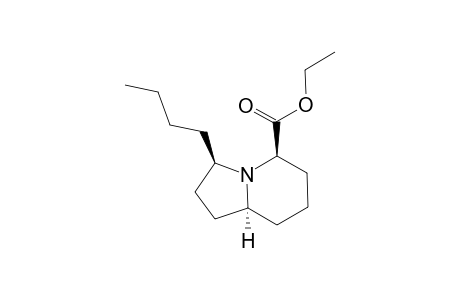 ETHYL-R-BUTYL-1,2,3,5,6,7,8,T-8A-OCTAHYDROINDOLIZINE-C-5-CARBOXYLATE