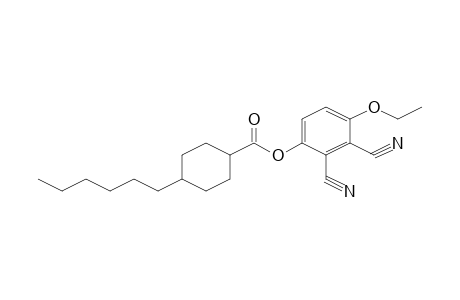 2,3-Dicyano-4-ethoxyphenyl 4-hexylcyclohexanecarboxylate