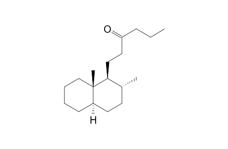 (+/-)-1-(1,2,3,4,4aalpha,5,6,7,8,8a-Decahydro-2alpha,8abeta-dimethyl-1beta-naphthyl)-3-hexanone