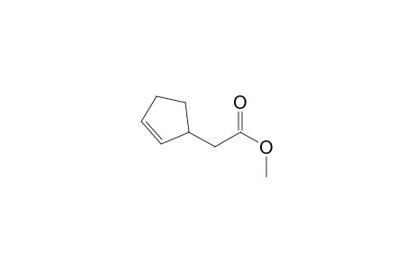 2-(1-cyclopent-2-enyl)acetic acid methyl ester