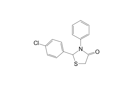 2-(p-chlorophenyl)-3-phenyl-4-thiazolidinone