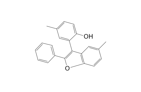 2-(5-methyl-2-phenyl-3-benzofuranyl)-p-cresol