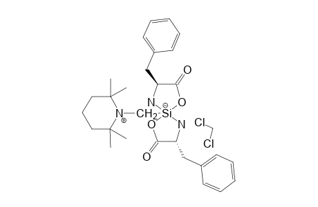 (DELTA,S,S)-BIS-[PHENYLALANINATO-(2-)-N,O]-[(2,2,6,6-TETRAMETHYLPIPERIDINIO)-METHYL]-SILICATE-DICHLOROMETHANE