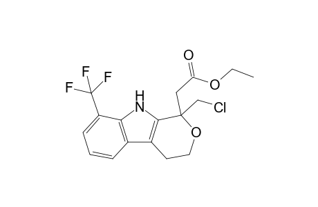 (1-Chloromethyl-8-trifluoromethyl-1,3,4,9-tetrahydropyrano[3,4-b]indol-1-yl)acetic acid ethyl ester