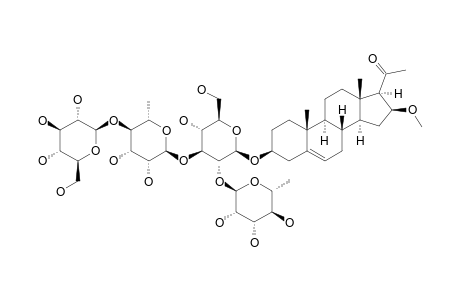 16-METHOXY-3-BETA-[(O-ALPHA-L-RHAMNOPYRANOSYL-(1->2)-O-[O-BETA-D-GLUCOPYRANOSYL-(1->4)-ALPHA-L-RHAMNOPYRANOSYL-(1->3)]-BETA-D-GLUCOPYRANOSYL)-OXY]-