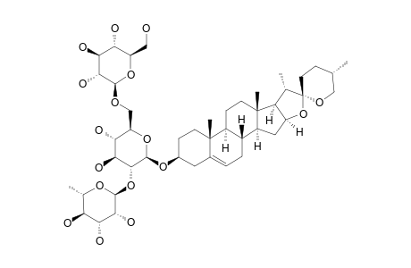 (25R)-SPIROST-5-EN-3-BETA-YL-O-ALPHA-L-RHAMHOPYRANOSYL-(1->2)-O-[BETA-D-GLUCOPYRANOSYL-(1->6)]-BETA-D-GLUCOPYRANOSIDE