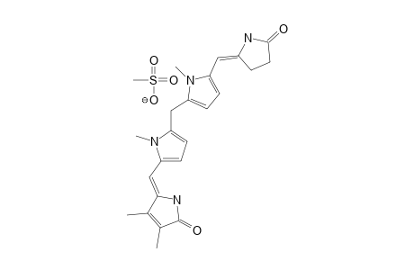 17,18,22,23-TETRAMETHYL-2,3,22,23,24-PENTAHYDRO-21H-BILINE-1,19-DION-10-ENIUM-METHANESULFONATE