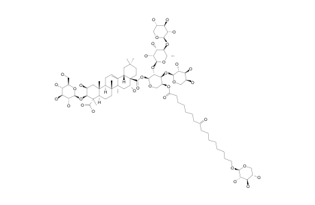 #7;PHYSENOSIDE-S7;28-O-BETA-D-XYLOPYRANOSYL-(1->4)-ALPHA-L-RHAMNOPYRANOSYL-(1->2)-[[ALPHA-L-ARABINOPYRANOSYL-(1->3)]-4-O-(8-OXO-16-BETA-[(D-XYLOPYRANOSYL)-OXY]