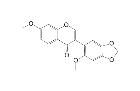 7,2'-DIMETHOXY-4',5'-METHYLENEDIOXYISOFLAVONE;CUNEATIN-METHYLETHER