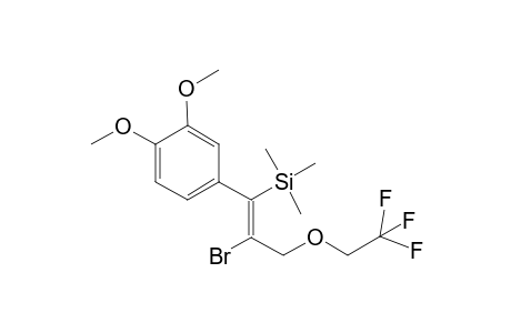 4-[2'-Bromo-3'-(2",2",2"-trifluoroethoxy)-1'-(trimethylsilyl)prop-1'-enyl]-1,2-dimethoxybenzene cyclopropyl]-trimethylsilane