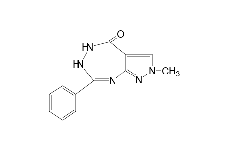 2,6-dihydro-2-methyl-7-phenylpyrazolo[3,4-e][1,2,4]triazepin-4(5H)-one