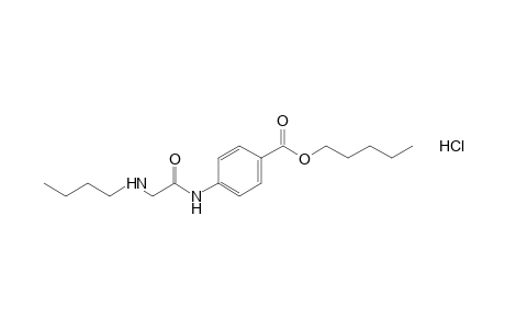 p-(2-butylaminoacetamido)benzoic acid, pentyl ester, hydrochloride