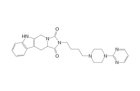 (-)-2-(4-[4-(2-PYRIMIDINYL)-1-PIPERAZINYL]-BUTYL)-5,6,11,11A-TETRAHYDRO-1H-IMIDAZO-[1',5':1,6]-PYRIDO-[3,4-B]-INDOLE-1,3(2H)-DIONE