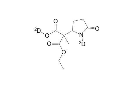 2-Ethoxycarbonyl-5-oxo-2-(N-deuteriopyrrolidine)propanoic acid-(OD)