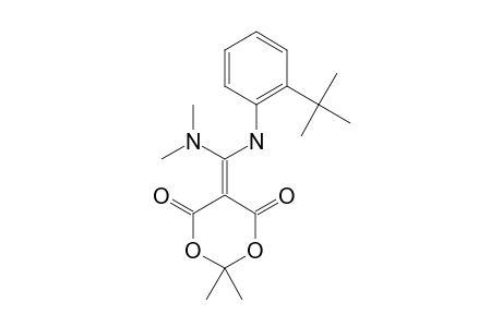 5-[(2-TERT.-BUTYLANILINO)-(DIMETHYLAMINO)-METHYLENE]-2,2-DIMETHYL-1,3-DIOXANE-4,6-DIONE