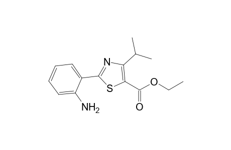 Ethyl 2-(2-Aminophenyl)-4-(isopropyl)thiazol-5-carboxylate