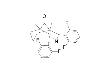 1,5-DIMETHYL-2,4-BIS-(2,6-DIFLUOROPHENYL)-3-AZABICYCLO-[3.3.1]-NONAN-9-ONE